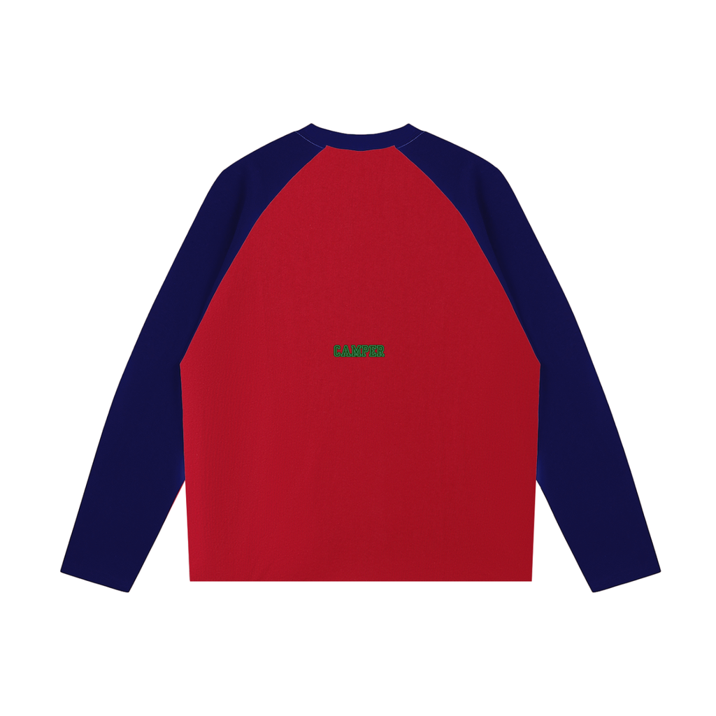 The Rec Hall Memories Long-Sleeve: Color-Blocked Raglan Long-Sleeve T-Shirt
