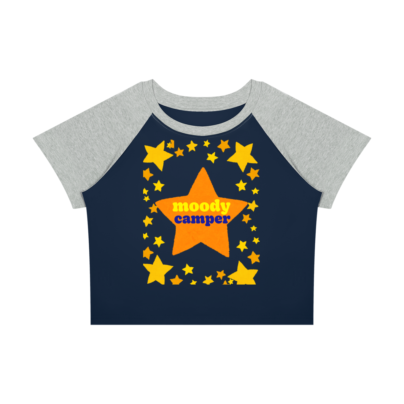 The Starlight Moody Camper Raglan: Women’s Raglan Color Block Baby T-Shirt