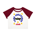 The Lake Club Baby Tee: Women’s Raglan Color Block Baby T-Shirt